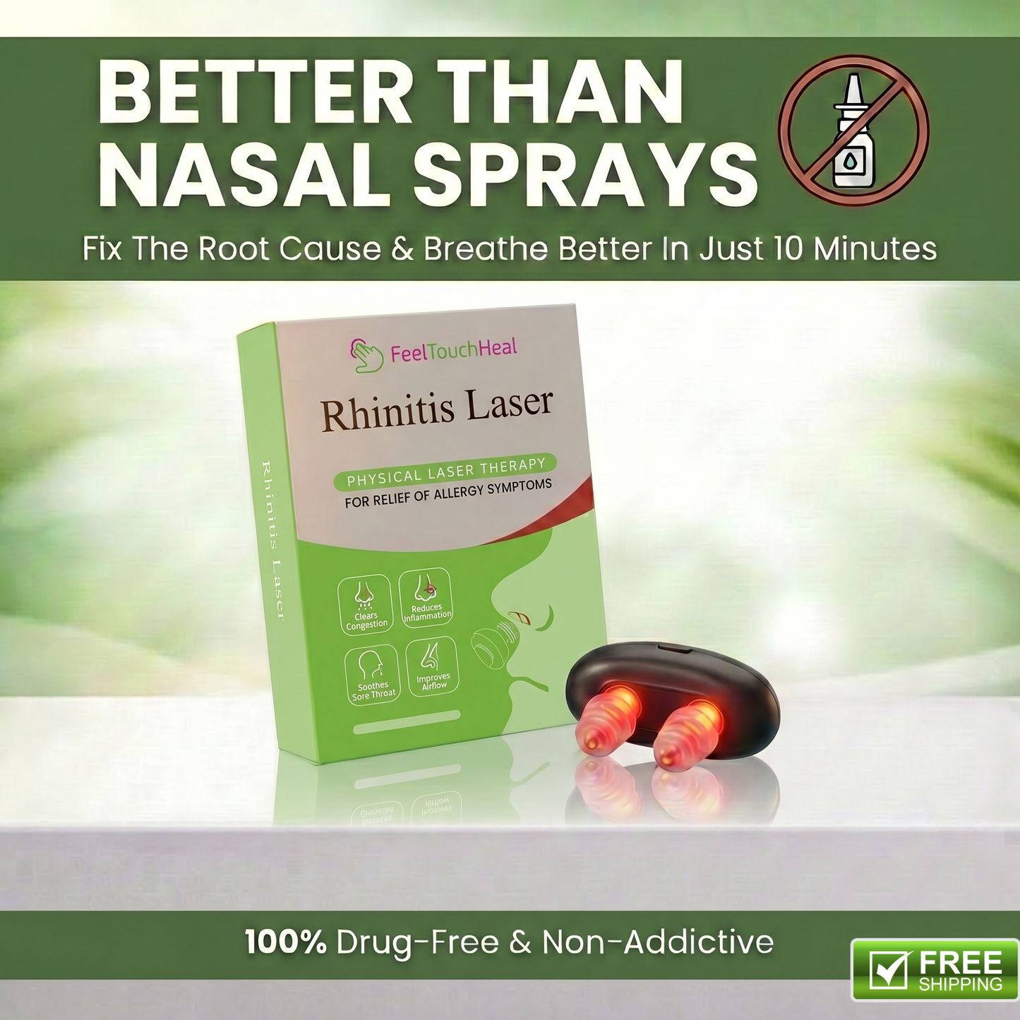 FeelTouchHeal™ Nasal Relief Red Light